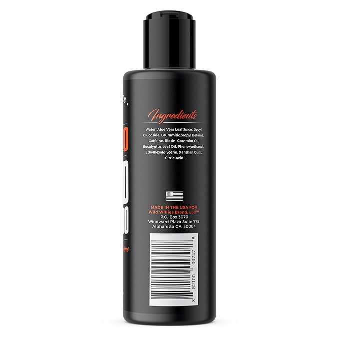 Wild Willies Beard Shampoo with Biotin & Caffeine - Nourishes & Strengthens - Moisturizing Anti-Dandruff Face Wash for Men of All Beard Types