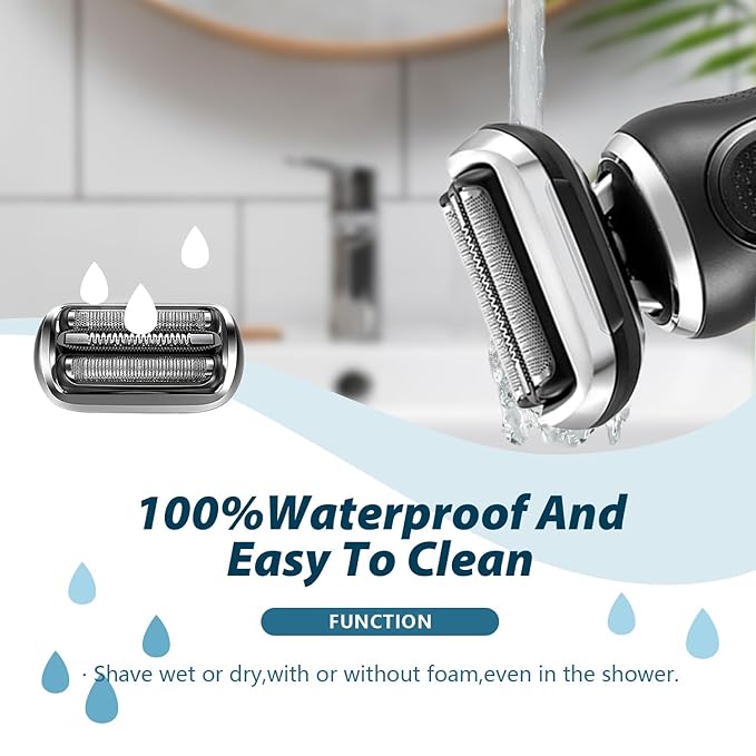 2P 73S Replacement Shaver heads Compatible with Series 7 Replacement Head,suitable for 7020, 7027, 7071, 7075, 7085.Both wet and dry,for men.
