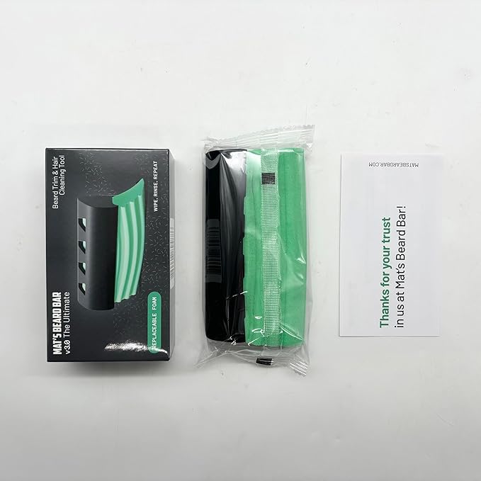Mat's Beard Bar Ultimate v3.0 - Clean Up Beard Trimmings from Sinks and Countertops After Shaving - Best Gifts For Men