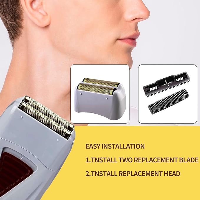 1 Pack Foil Shaver Replacement Foil Fits for Andis Foil Shaver TS1 (17150, 17235, 17220) and TS2 (17200), Gold