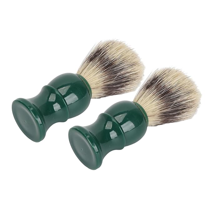 Men Beard Cleansing Brush Rich Foaming Soft Hair Resin Handle Grooming 2pcs