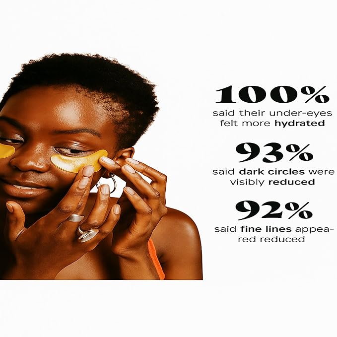 umma Gold Eye Mask – Collagen Under Eye Patches for Puffy Eyes, Dark Circles & Wrinkles – 20 Pairs (For Women & Men)
