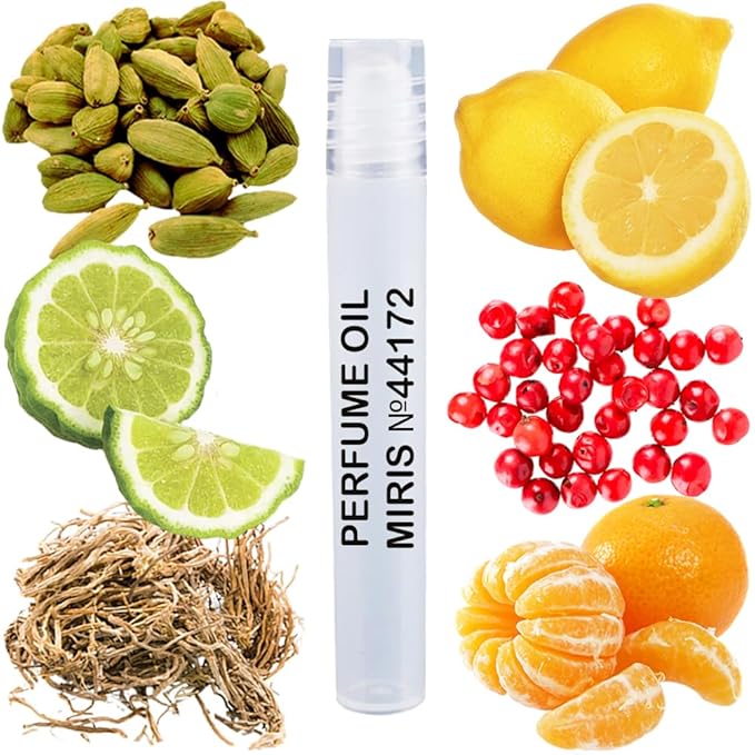 MIRIS No. 44172, Inspired by Prive Vetiver d'Hiver, Long-Lasting Perfume Oil for Men Roll-On, Rollerball 0.34 Fl Oz / 10 ml