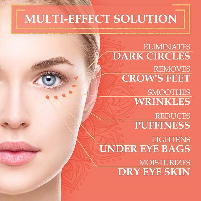 Under Eye Patches for Puffy Eyes Collagen Eye Mask for Dark Circles Gel Under Eye Pads for Wrinkles with Hyaluronic Acid Clear Eye Masks Under Eye Bags Treatment Men and Woman (20 pairs)