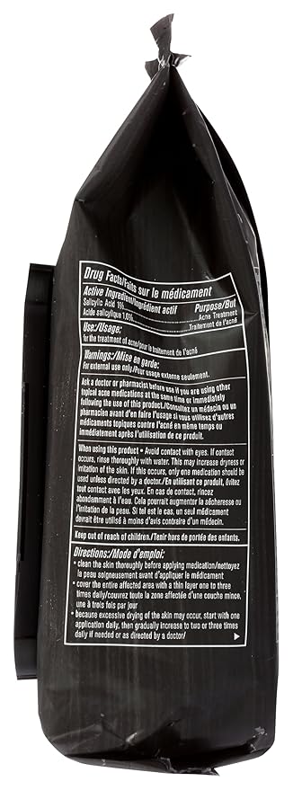 EVERY MAN JACK Wipes Facial Oil Defense Volcanic Clay, 30 CT