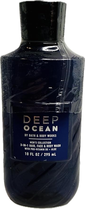 Bath & Body Works Men's Deep Ocean 3-in-1 Hair, Face & Body Wash 10 Ounce