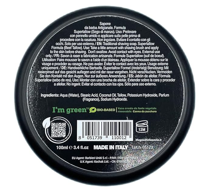 The Goodfellas' smile, Shibusa Tallow Shave Soap and Afltershave Splash Bundle, Made in Italy