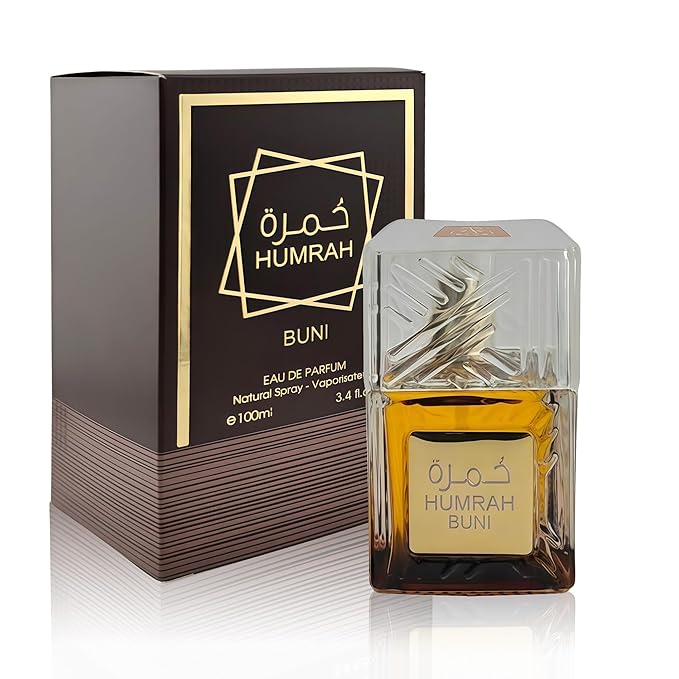 Men's Cologne Humrah Buni Noteds with Vanilla, Warm Spicy, Amber, Cinnamon - Eau de Parfum Long-Lasting Fragrance for Unisex Perfume, 3.40 Ounce / 100 ml