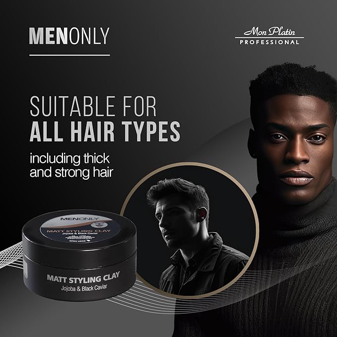 Mon Platin Jojoba hair wax for men wet look (Jojoba & Black Caviar)