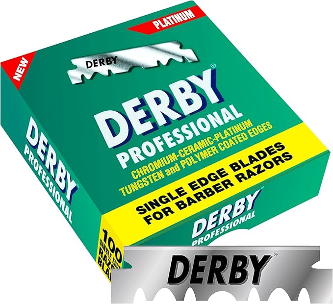 400 Derby Professional Single Edge Razor Blades for straight razor (Four Hundred Pieces)