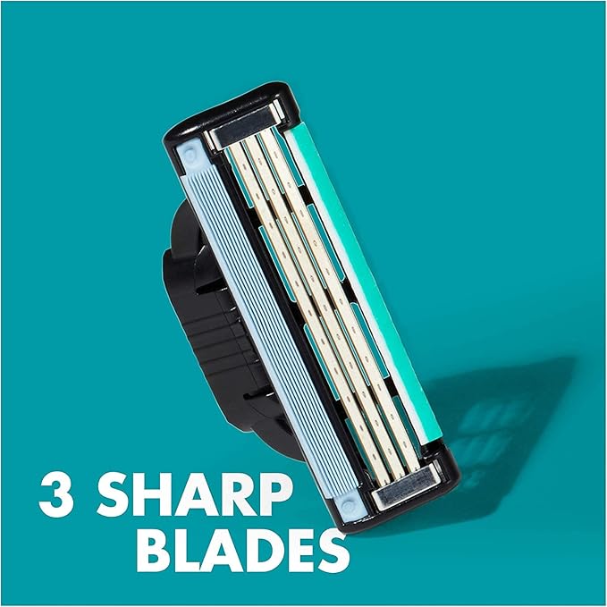 Gillette Mach3 Razor Blades for Men, Pack of 4 Refill Blades (2 Packs)