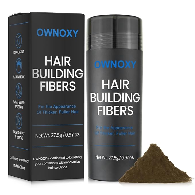Hair Fibers for Thinning Hair - Hair Building Fibers for the Appearance of Thicker, Fuller Hair, Hair Thickening Fibers for Men and Women - Easy to Apply & Remove, 27.5g/ 0.97oz (Dark Blonde)