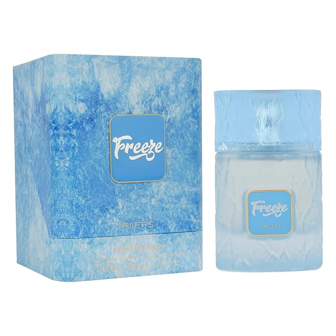 RiiFFS Freeze Extrait De Parfum 100ml | Unisex Long Lasting Perfume | Fresh Citrus, Mint & Amber Fragrance | Premium Day-to-Night Scent for Men & Women | Eau de Parfum Spray