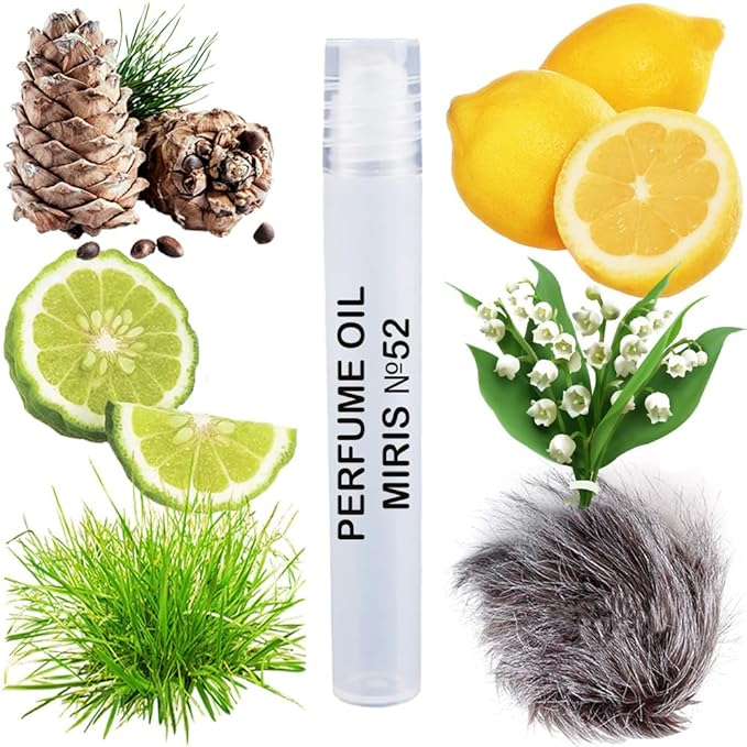 MIRIS No. 52, Inspired by Cal Kl One, Long-Lasting Unisex Perfume Oil for Women & Men Roll-On, Rollerball 0.34 Fl Oz / 10 ml