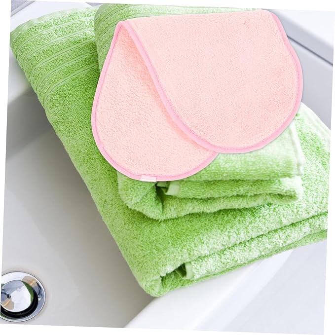 GALPADA 5pcs Portable Face Towels Coral Makeup Remover Cloths for Camping and Travel Soft and Facial Washing Towels for Comfortable Cleansing