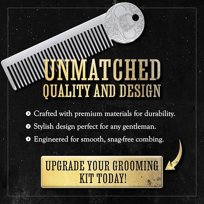 Moustache Care Gift Set by Vintage Grooming Co. (Bone Crusher & Bare Bones Combo)