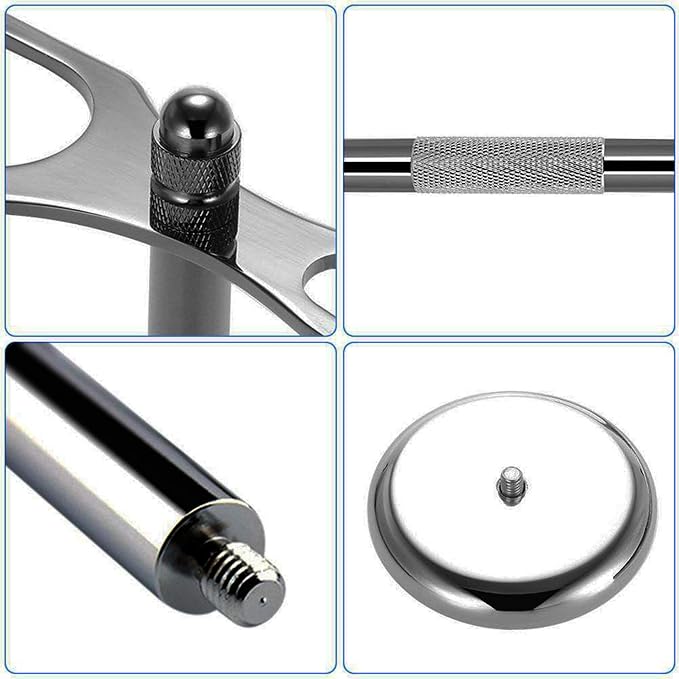Premium Razor and Shaving Brush Stand Safety Razor Double-Sided Holder