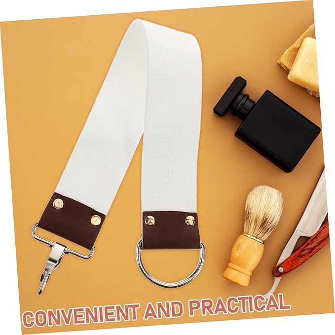 Dual Layer Canvas Strop for Professional Barbers and Personal Grooming Straight Sharpening Belt for Optimal Blade Maintenance and Polishing