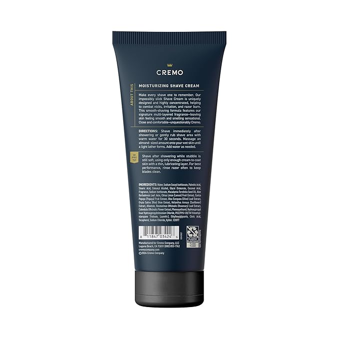 Cremo Palo Santo Shave Cream,Astonishingly Superior Ultra-Slick Shaving Cream for Men,Fights Nicks,Cuts and Razor Burn,6 Fl Oz,(Pack of 2)