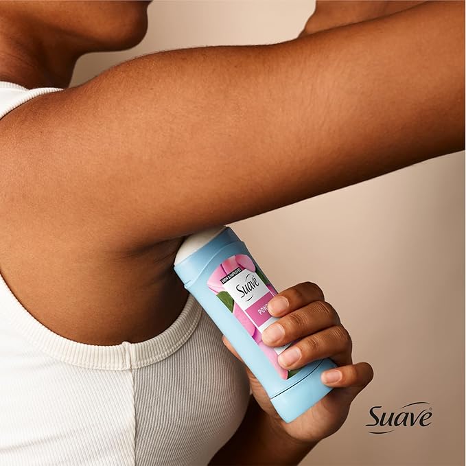 Suave Antiperspirant Deodorant for Women, Fresh & Powder Variety 2-Pack – Anti-Staining Invisible Solid Sticks, Talc-Free, 2.6 Oz Ea