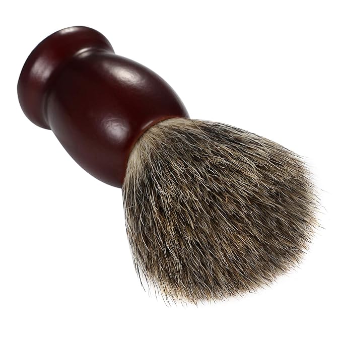 Vtrem 2 Pack Pure Badger Shaving Brush for Men with Hard Wood Handle Luxury Professional Shave Brush Tool for Wet Shave, Safety Razor
