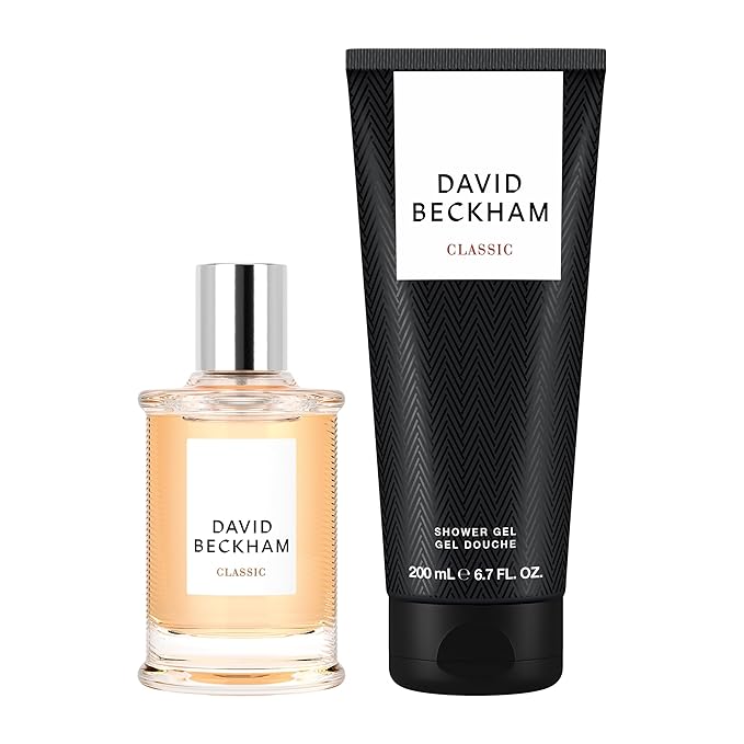 David Beckham Classic Giftset 1.6 fl oz EDT + 6.7 fl oz Shower Gel, Notes of Lime, Mint, and Amber, Men's Fragrance, Long Lasting, Everyday Fragrance
