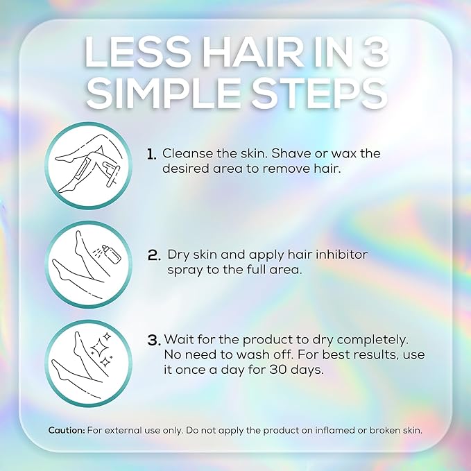 VENUS VISAGE Hair Inhibitor 50ml, Upgraded Hair Growth Spray, Non-Irritating, Removal for Body, Face, Arm, Armpit, Leg for Men and Women