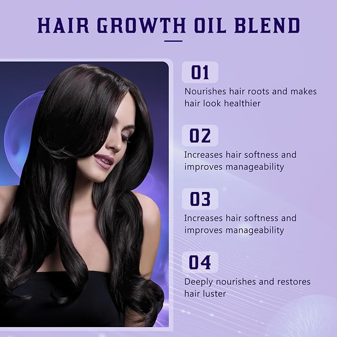 No Bald Hair Growth Oil Blend, Hair Mask for Dry and Damaged Hair, Hair Mask for Hair Growth,Deep Conditioning Hair Mask, Hair Mask for All Hair Types(1PCS)
