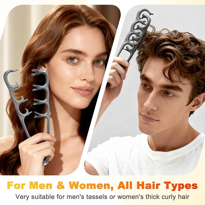 New Upgrade Texture Comb, Volumizing Wide-Tooth Hair Styling Comb, Fluffy Wide Tooth Curly Hair Comb, Men's Textured StylingComb, Fringe Parting Styling Accessory (1PCS)