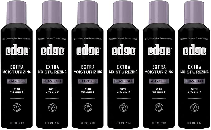 Edge Extra Moisturizing with Vitamin E Shave Gel 7 oz (Pack of 6)