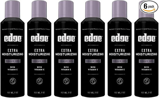 Edge Extra Moisturizing with Vitamin E Shave Gel 7 oz (Pack of 6)