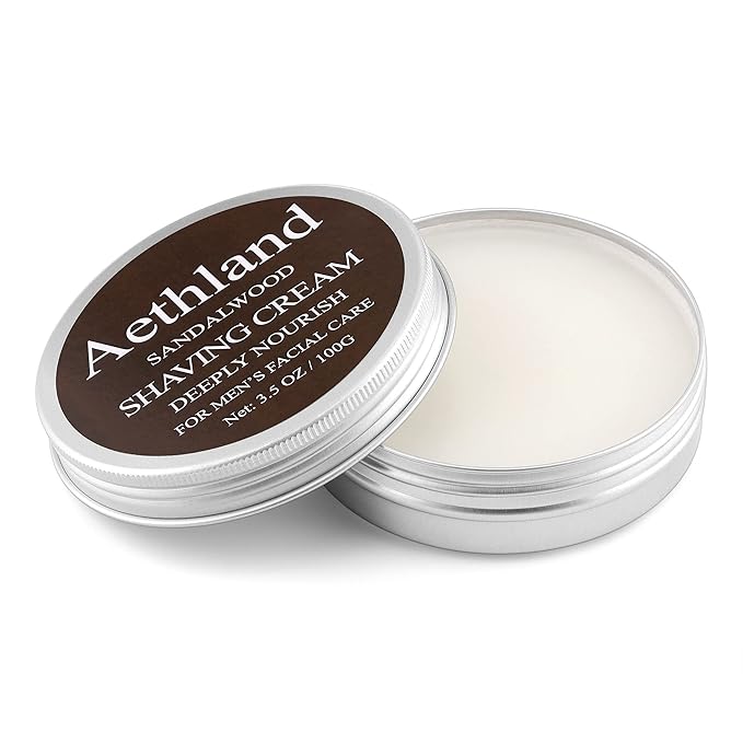 Aethland Shaving Brush Set for Men Fathers Day Gift, Include 100g Shaving soap, Hair Shaving Brush with Solid Wood Handle, and Dia 3.1 inches Stainless Steel Shaving Bowl, Shaving Stand Wet Shaving