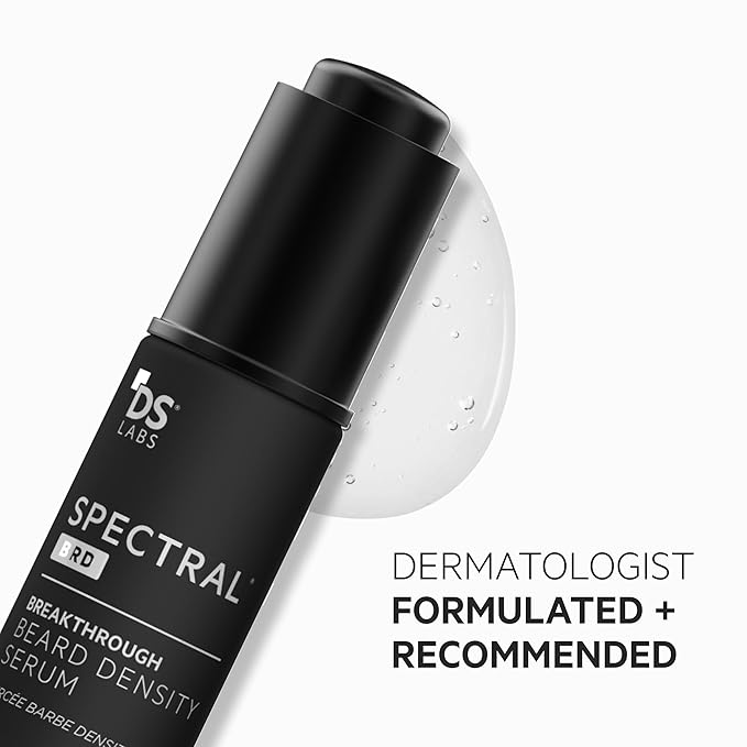 DS Labs Spectral.BRD Beard Conditioning Serum, 30mL - Supports Thicker, Fuller, Looking Facial Hair, With Nanoxidil, Biotin, Niacinamide, Castor Oil & Hyaluronic Acid, Non-Greasy, Paraben Free