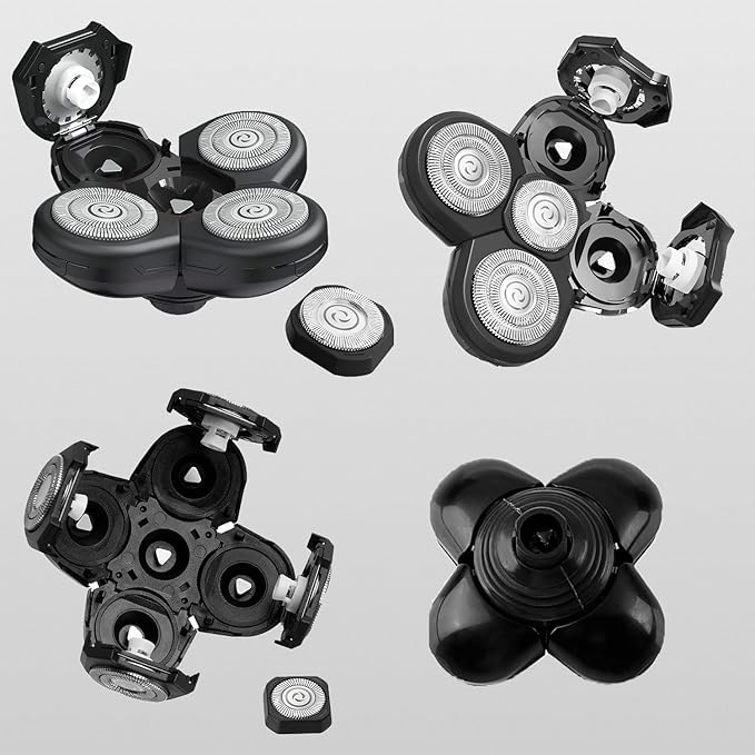Head Shaver Replacement Heads Shaver Replacement Blades Refills Compatible with Freebird Shaver (3)