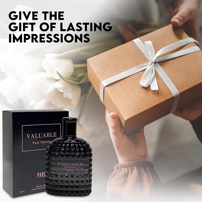 Men's Cologne Gift Set Include Valentine Milano,Valentine,Blue for Men Ultra& Valuable Paris - 3.4 Fl Oz Each | Vanilla Bourbon, Leather & Amber Floral Fragrance Eau de Toilette Perfume