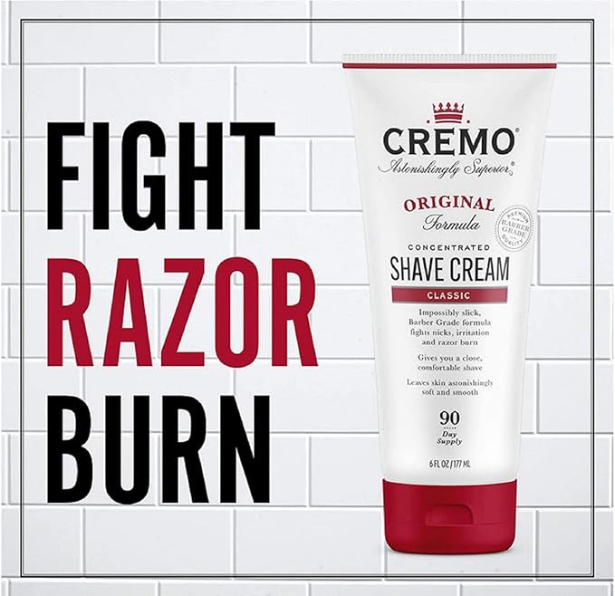 Cremo Barber Grade Original Shave Cream Bundle with Astonishingly Superior Ultra-Slick Formula, 6 Fl Oz (2 Pack)
