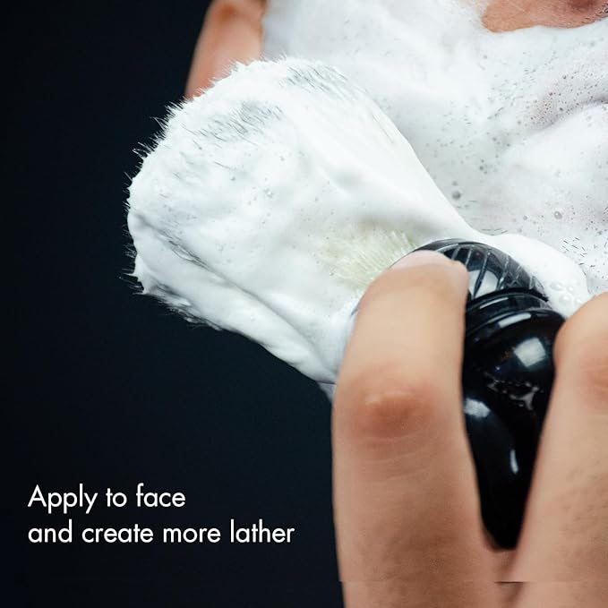 Boar Shaving Brush– 25mm Knot, Premium Boar Bristles & Gloss Black Resin Handle, Traditional Wet Shave Brush for Face Exfoliation, Luxury Lather, Gift Ready