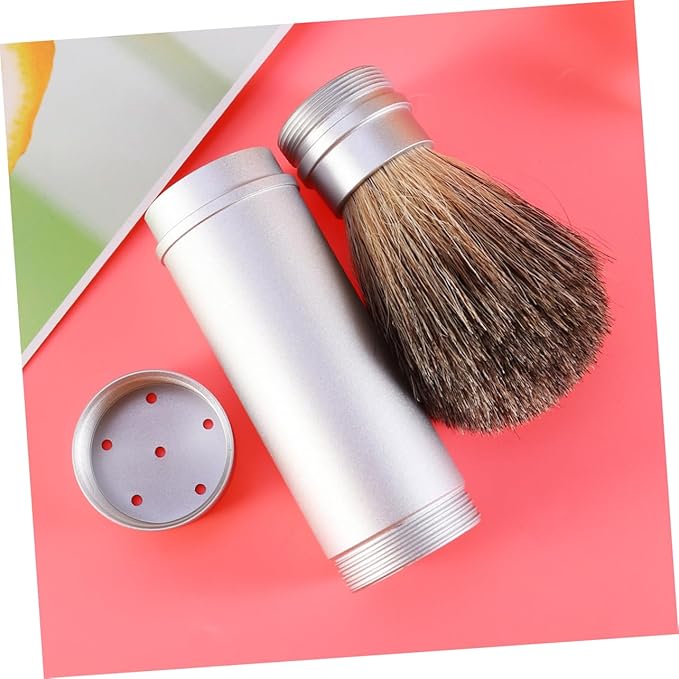 Men's Shaving Brush Boar Bristle Shaving Cream Brush for Men Aluminum Tube