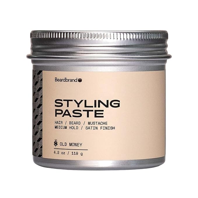 Beardbrand Styling Paste, Medium Hold, Satin Finish