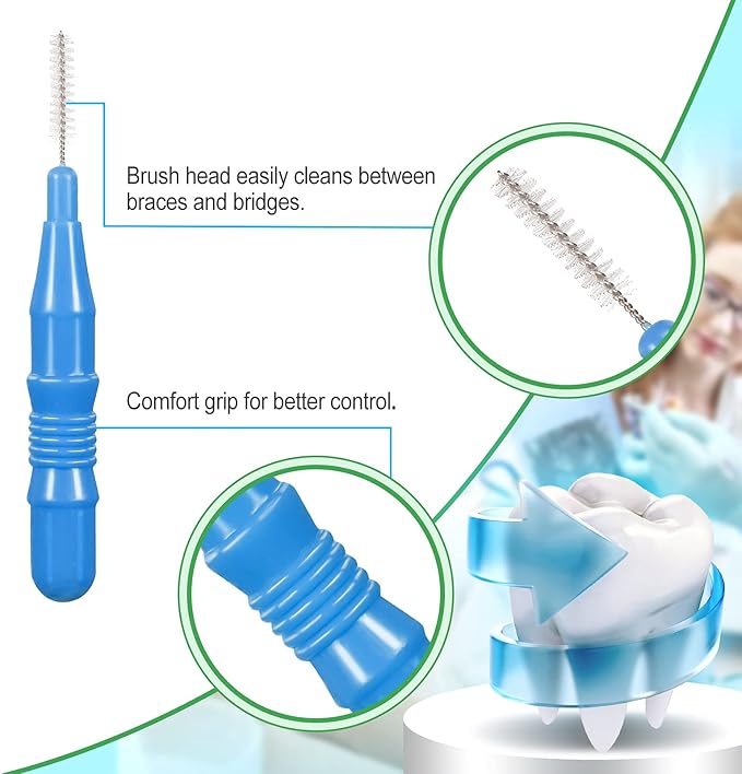Patelai 350 Pieces Interdental Brush Tooth Floss Tooth Cleaning Tool Toothpick Dental Flossing Head Oral Flosser Refill Dental Flosser Toothpick Cleaners