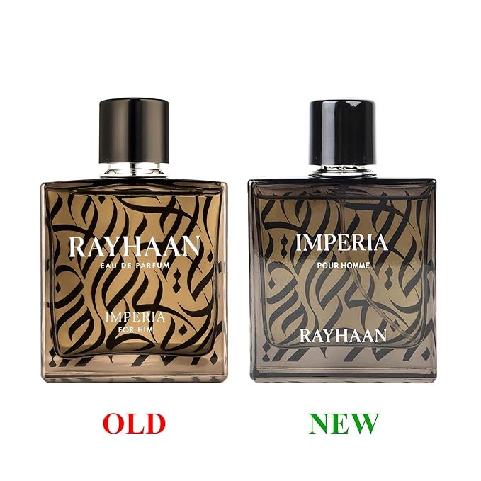 Rayhaan Imperia Eau de Parfum Spray for Men, 3.4 Ounce
