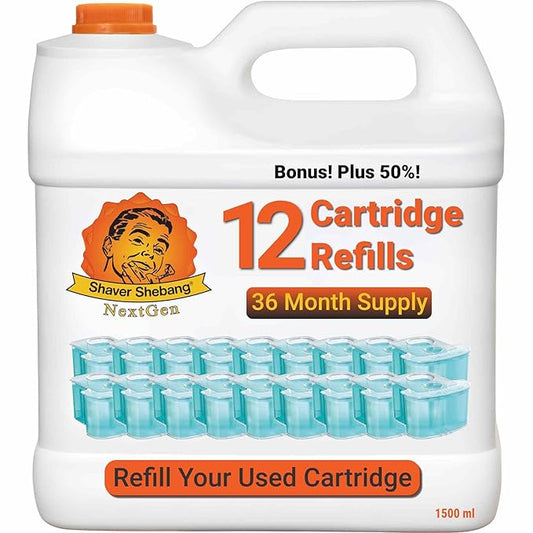 12 SmartClean cartridge refills—36 months of clean shaving by Shaver Shebang NextGen