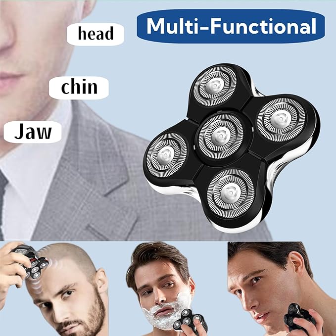 Balder Pro Replacement Head for Remington Balder Pro Head Shaver XR7000,5 Dual Track Heads for Remington Shaver Replacement Heads-Precision Electric Shaving for Bald Men. (3Pack)