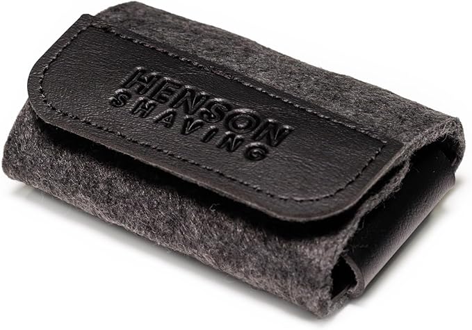 Henson Shaving The Razor Case - Vegan Leather and Merino Wool