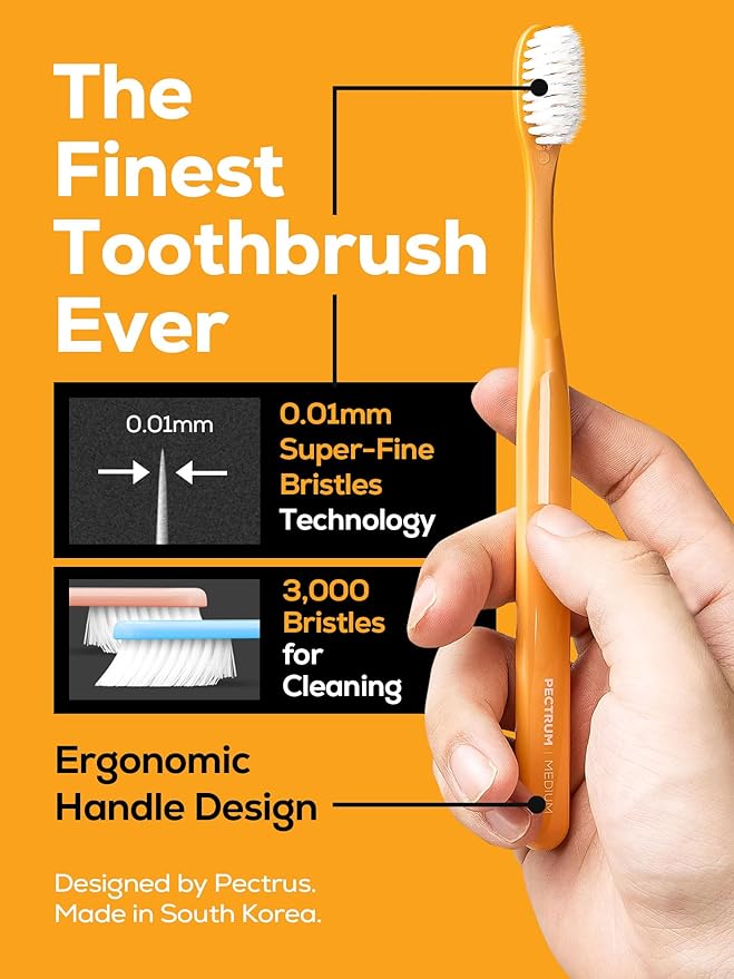 Extra Soft Manual Toothbrush Pack, 6 Count, Deep Cleaning Flossing Toothbrushes for Sensitive Teeth & Receding Gums, Tapered Bristles for Adults & Elders, Help Plaque Removal, Assorted Colors