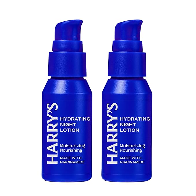 Harry's Hydrating Night Lotion, Night Moisturizer for Face, Lightweight 1.7 Fl Oz, 2 Pack