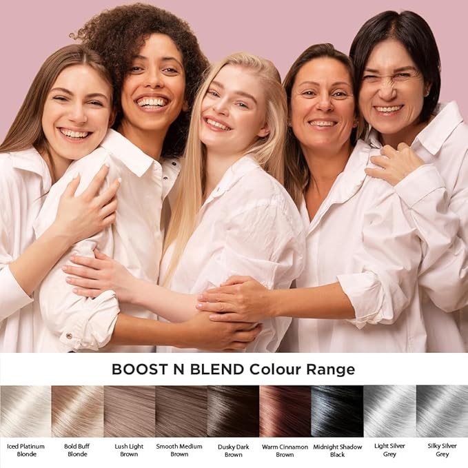 Boost N Blend Scalp Concealer - Hair Volumizer Powder for Thinning Hair and Visible Scalp (25g/0.88oz) - The Only Cotton Fibers for Women