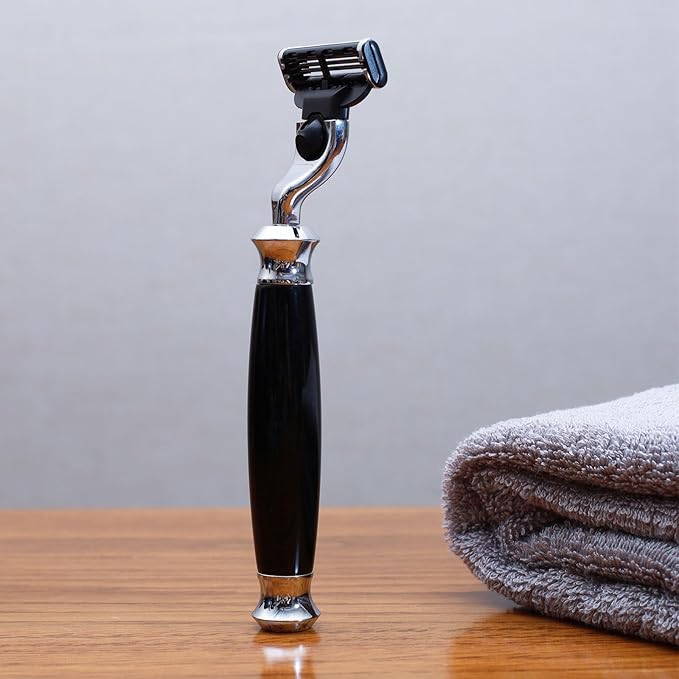 Men's Shaving Kit & Grooming Set,3-Layer Cartridge Shaving Razor,Badger Hair Shaving Brush,Stainless Steel Shaving Bowl and Stand Holder,Smooth,Precision,CLean Shaving Tools for Him