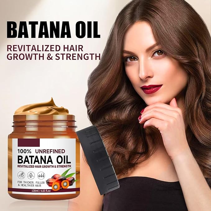 Batana Oil: 100% Pure, Natural Hair Growth Oil for All Hair Types (1 Pcs)