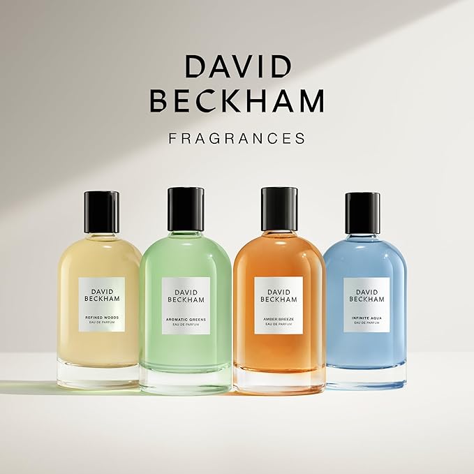 David Beckham Aromatic Greens Eau de Parfum 3.3 fl oz (Pack of 1), Notes of Lemon, Green Apple, and Cedarwood, Men's Fragrance, Long Lasting, Everyday Fragrance, Travel Size